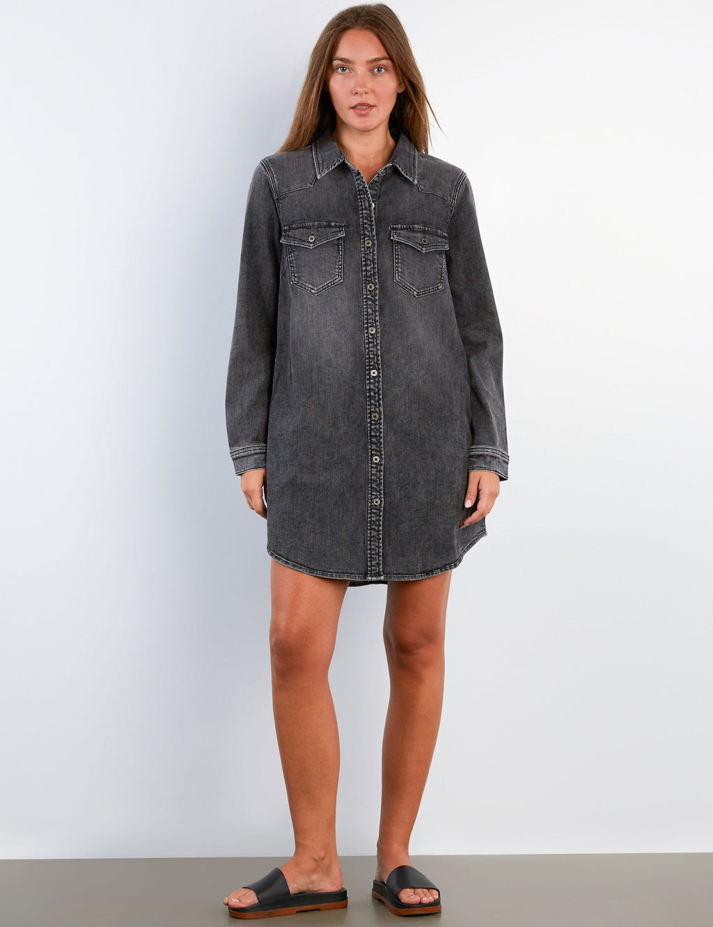 Amanda Denim Shirtdress