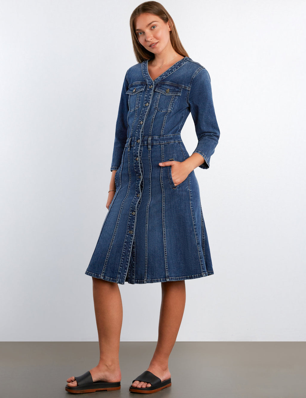Madison Denim Midi Dress