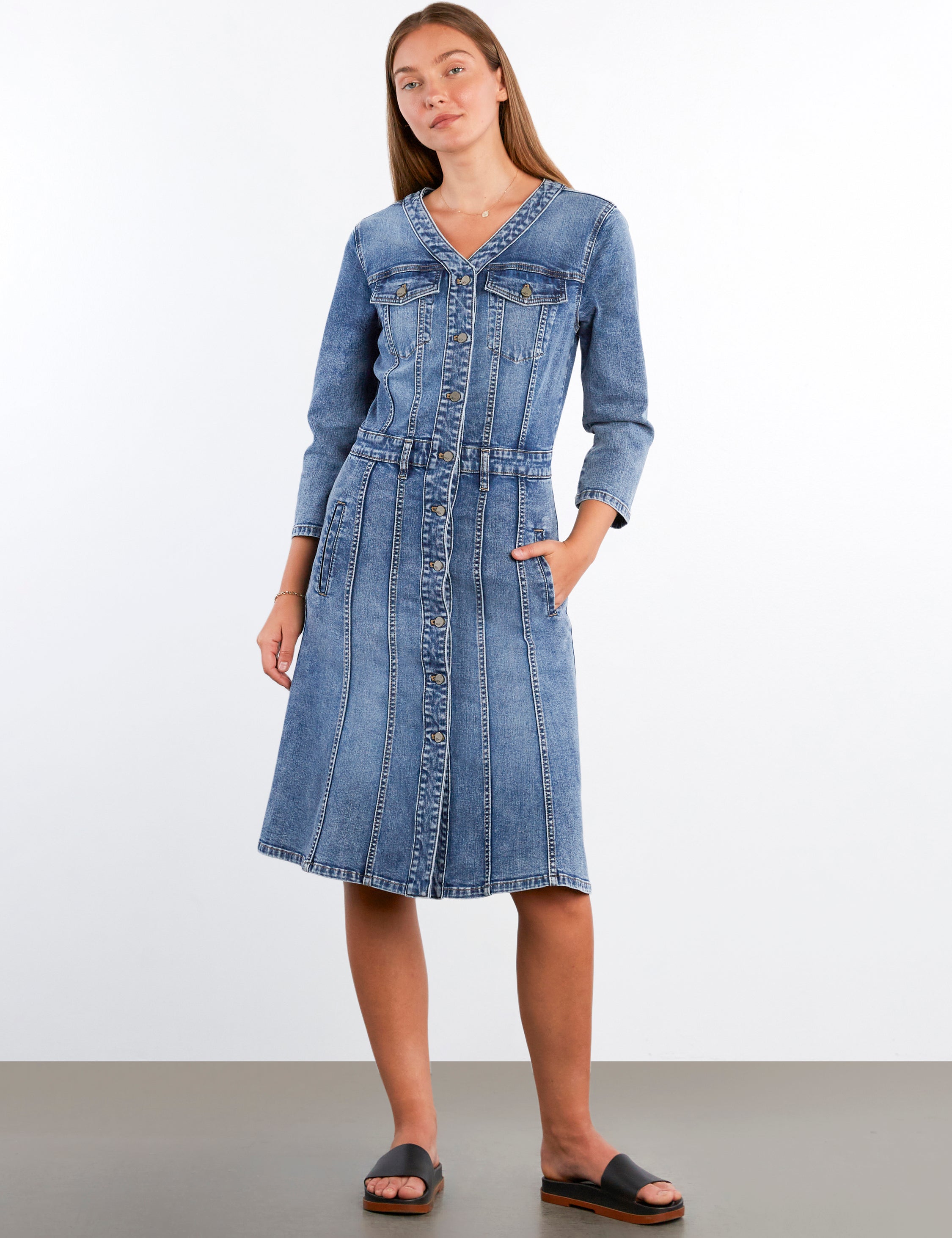 Madison Denim Midi Dress