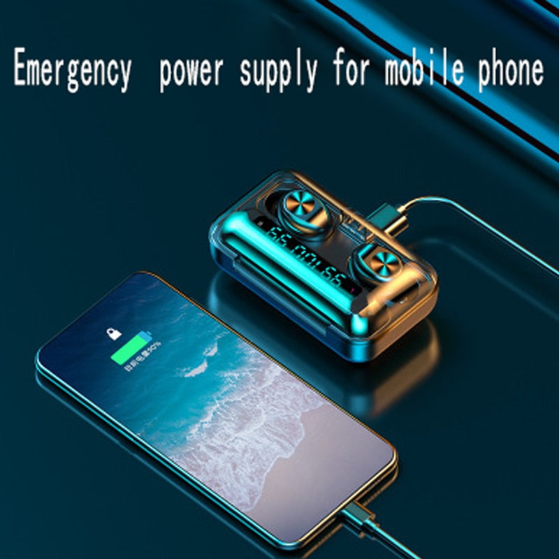 Flashlight Charging Case Wireless Noise Cancelling Earbuds
